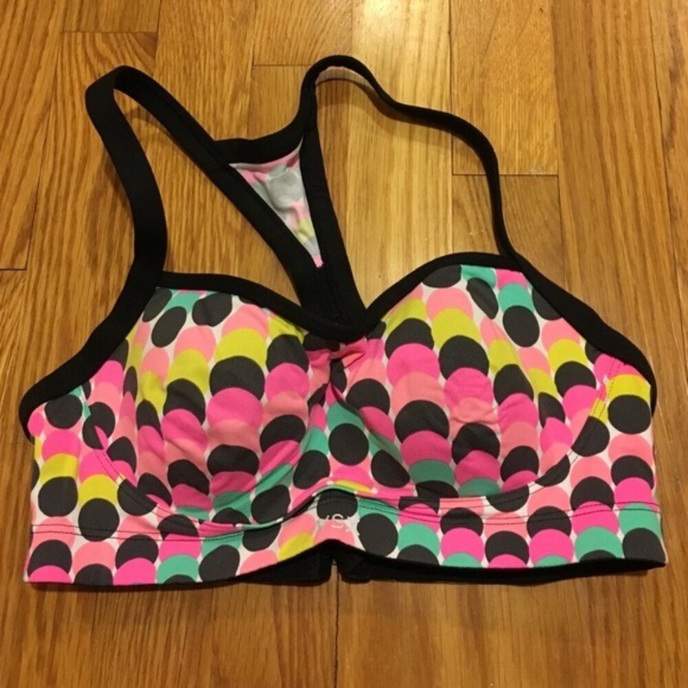 Multi-colored VSX sports bra